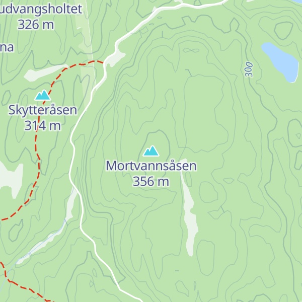 Map of Mortvannsåsen
