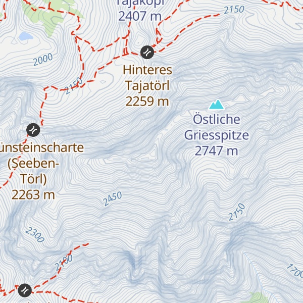 Map of Westliche Griesspitze