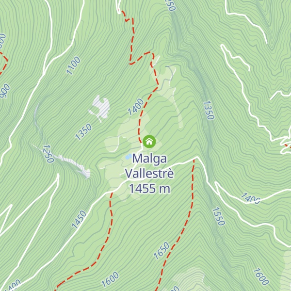 Map of Malga Vallestré