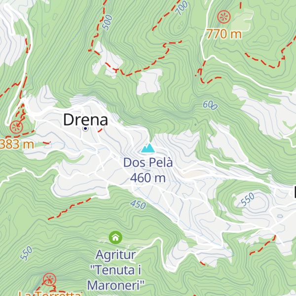 Map of Dos Pelà