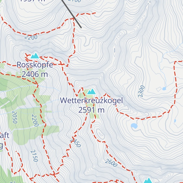 Map of Wetterkreuzkogel