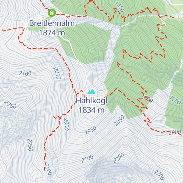 Map of Hahlkogl