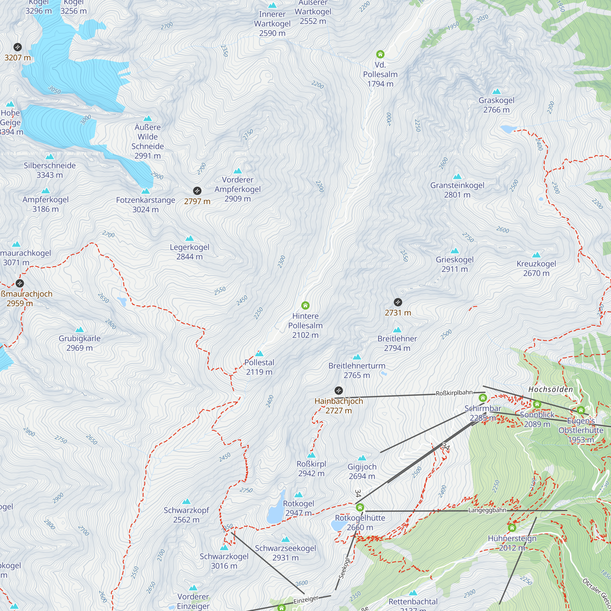 Hintere Pollesalm map