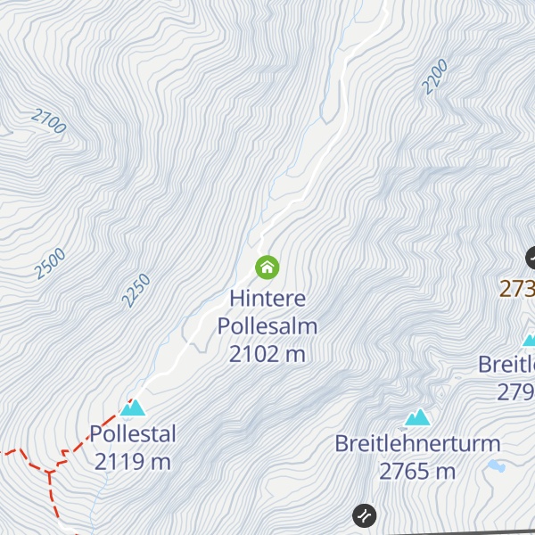 Map of Hintere Pollesalm