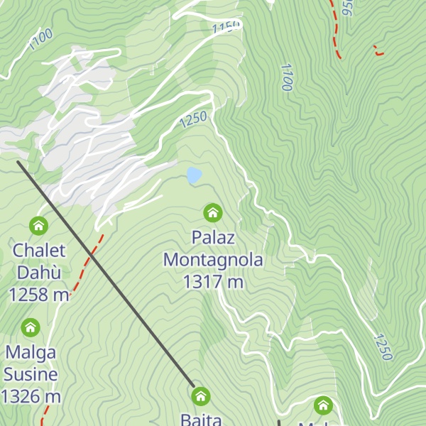 Map of Palaz Montagnola