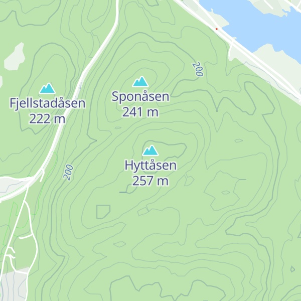 Map of Hyttåsen