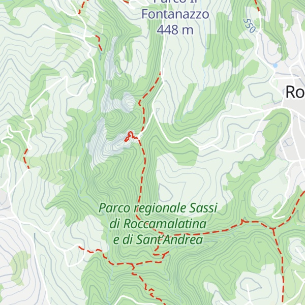 Map of Sasso della Croce