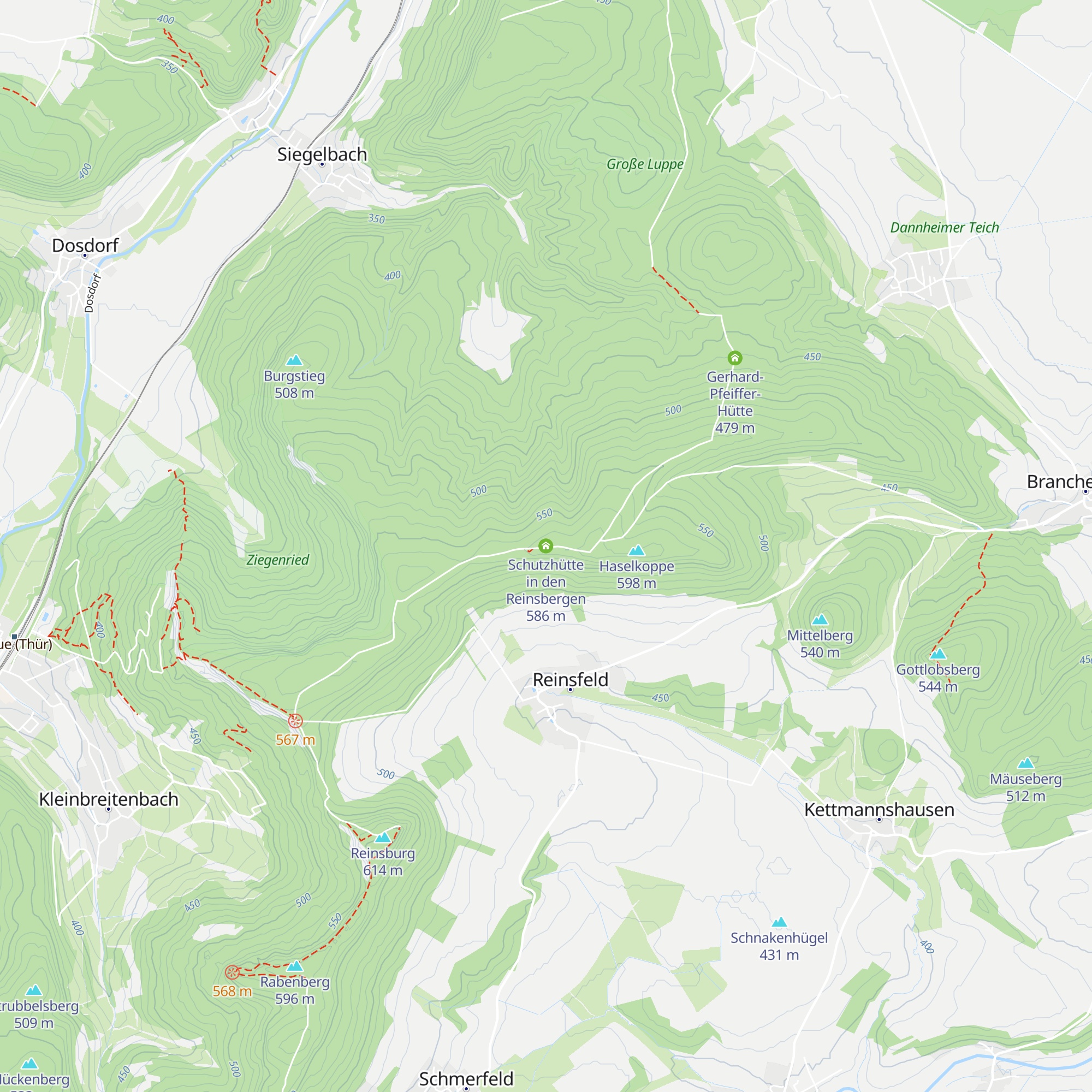 Schutzhütte in den Reinsbergen map