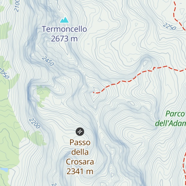Map of Cima Santa Maria