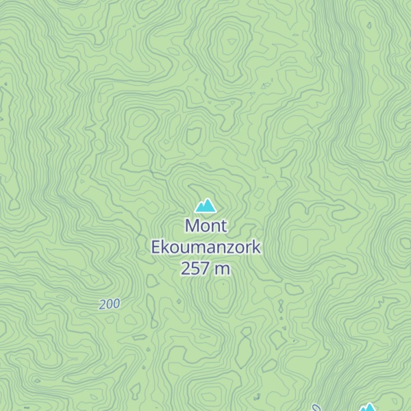 Map of Mont Ekoumanzork