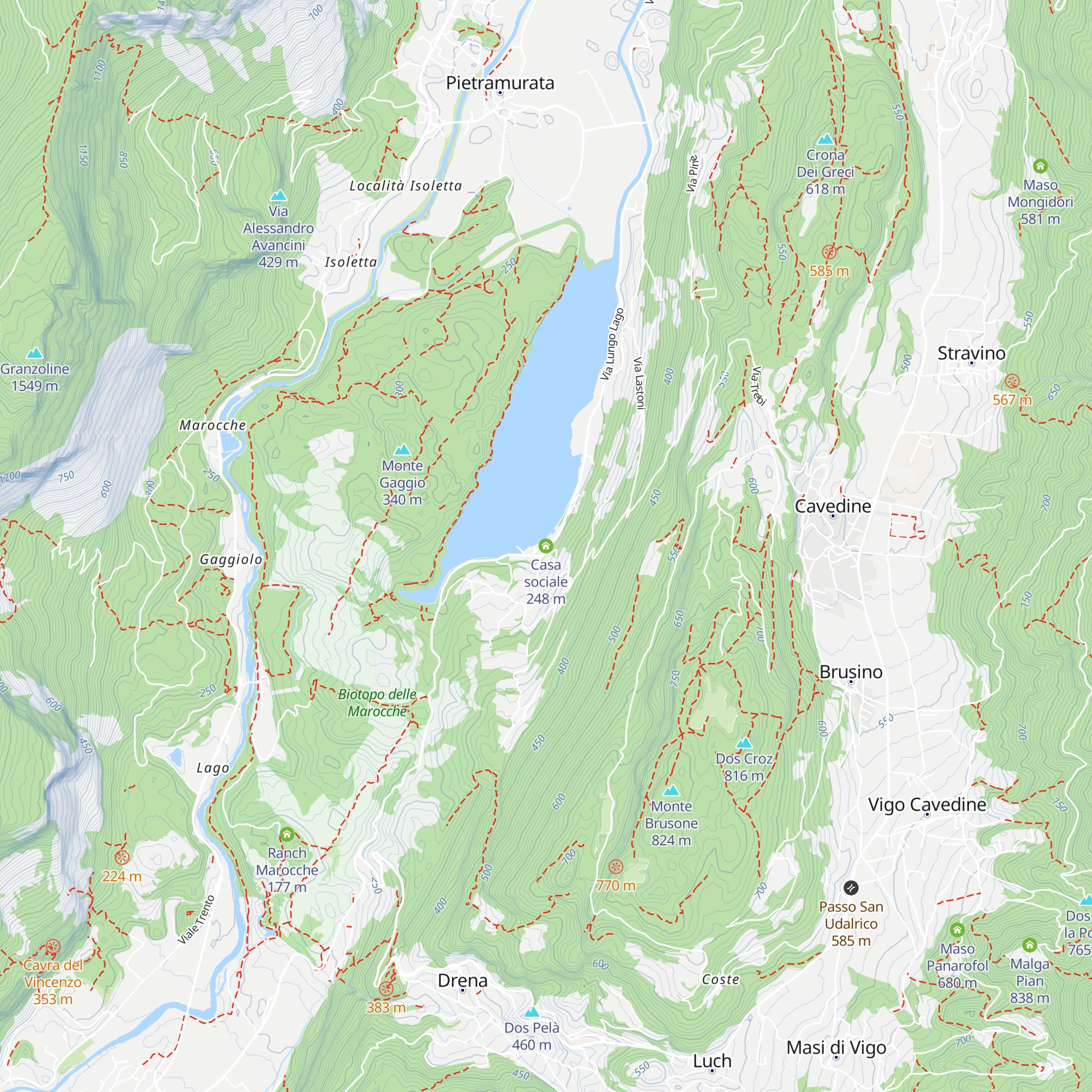 Casa sociale map