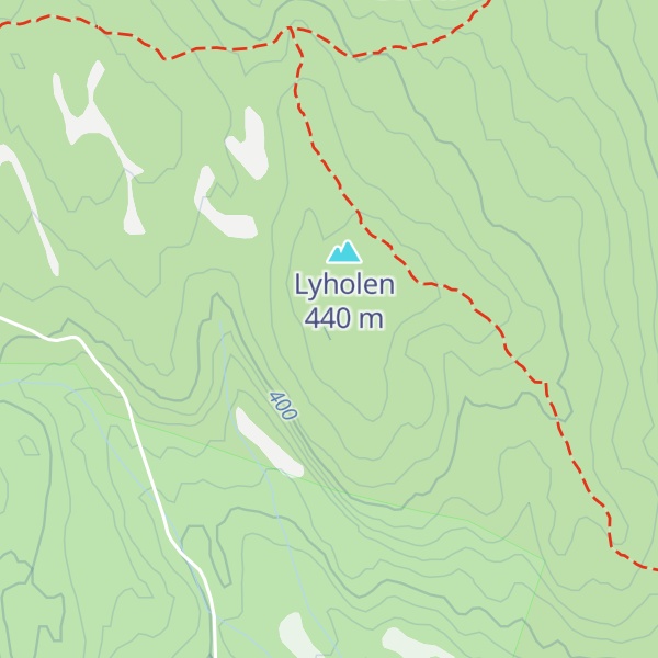 Map of Gaupåsberget