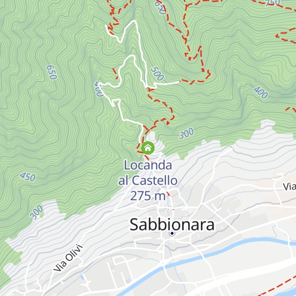 Map of Locanda al Castello