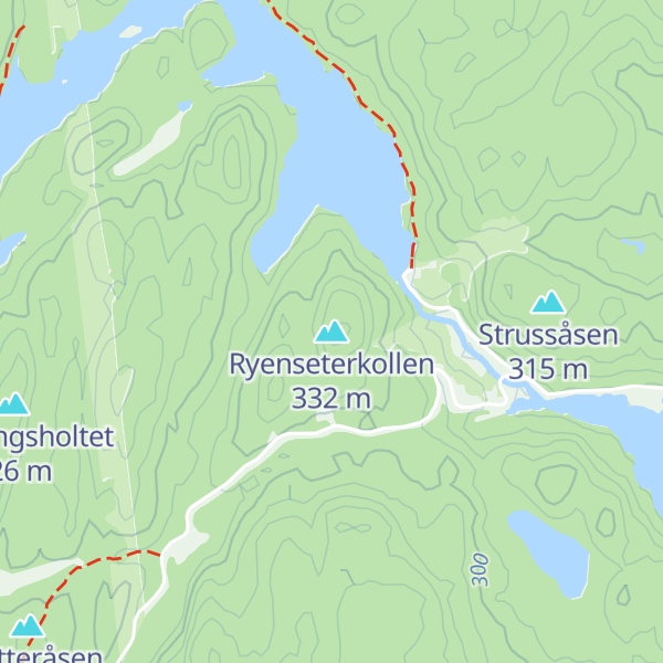 Map of Ryenseterkollen
