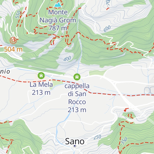 Map of cappella di San Rocco