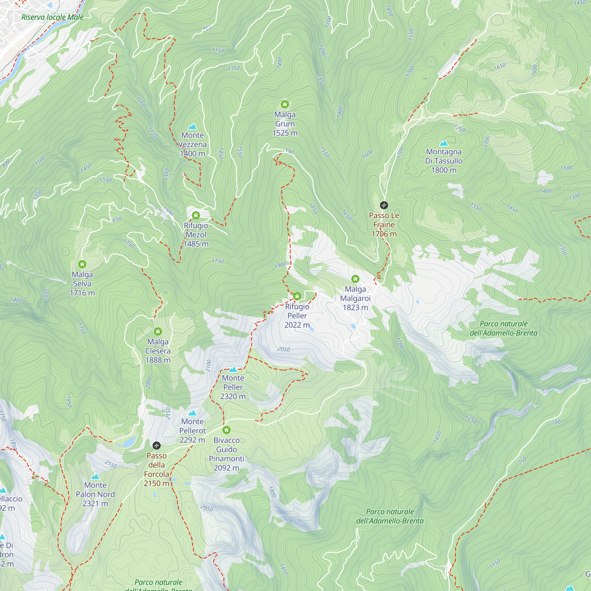 Bivacco Juffman map