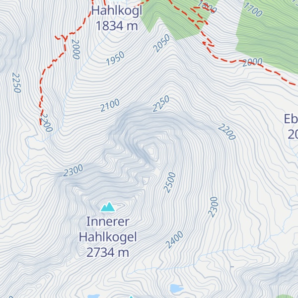 Map of Äußerer Hahlkogel