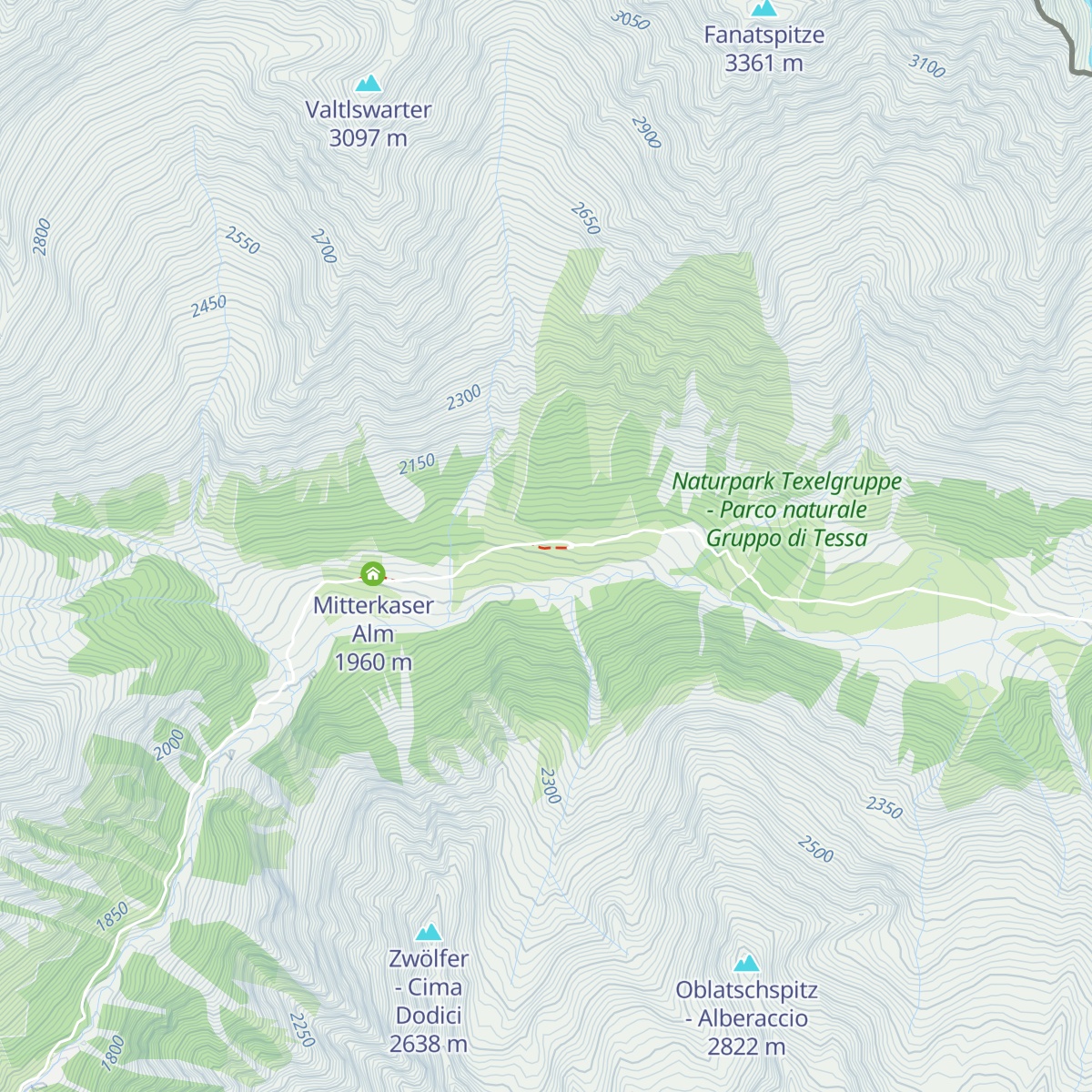 Rableid Alm map