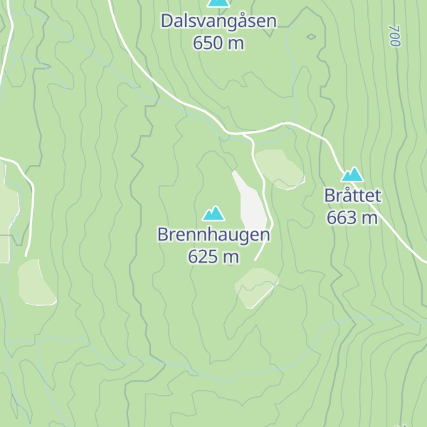 Map of Brennhaugen