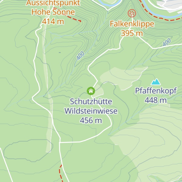 Map of Schutzhütte Wildsteinwiese