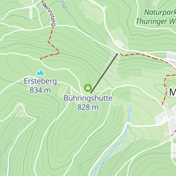 Map of Bühringshütte