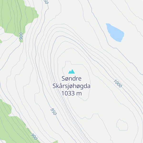 Map of Søndre Skårsjøhøgda