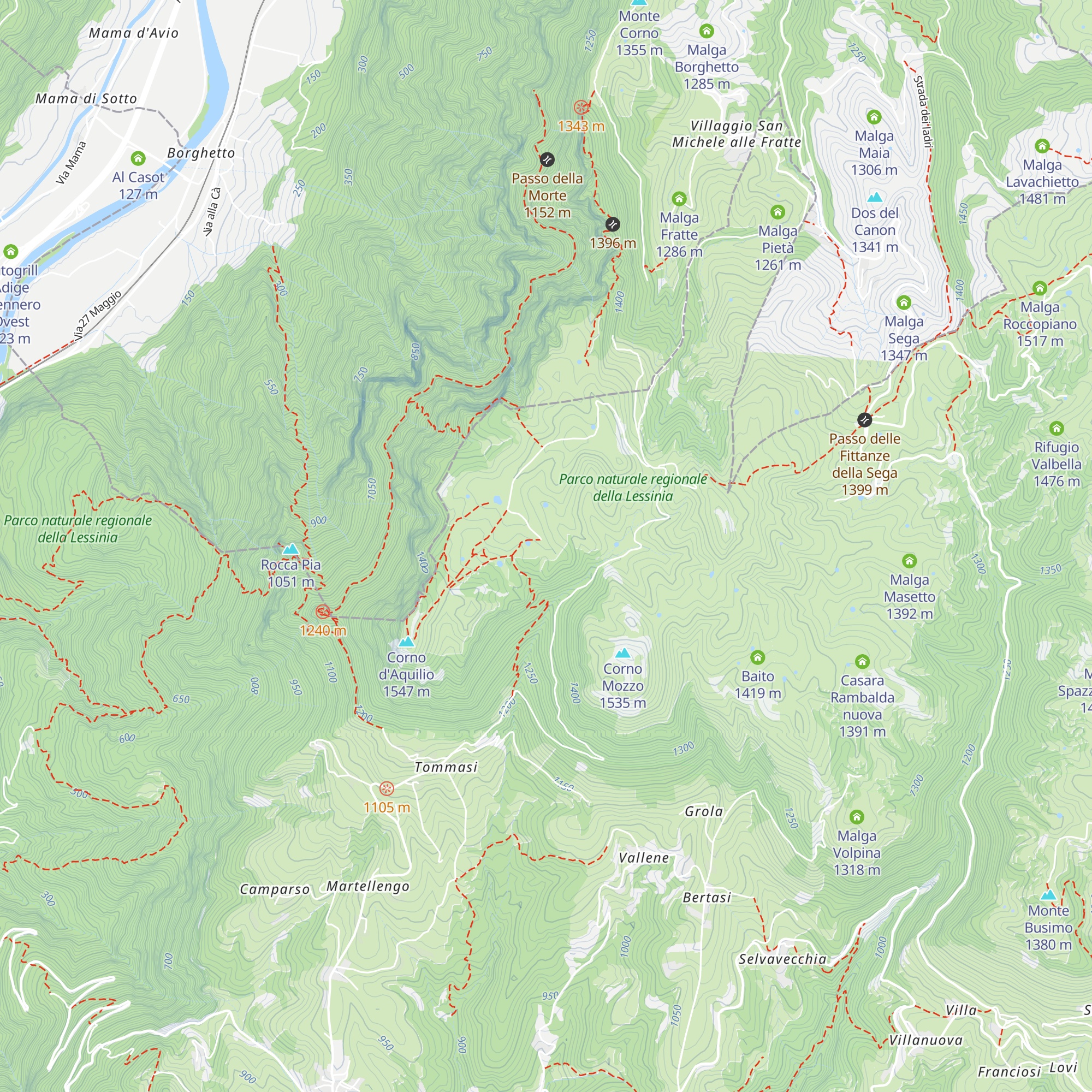 Malga Preta di sotto map