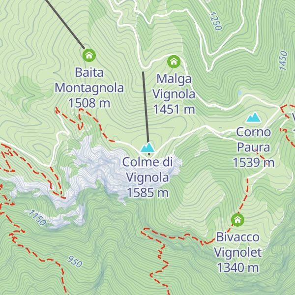 Map of Colme di Vignola