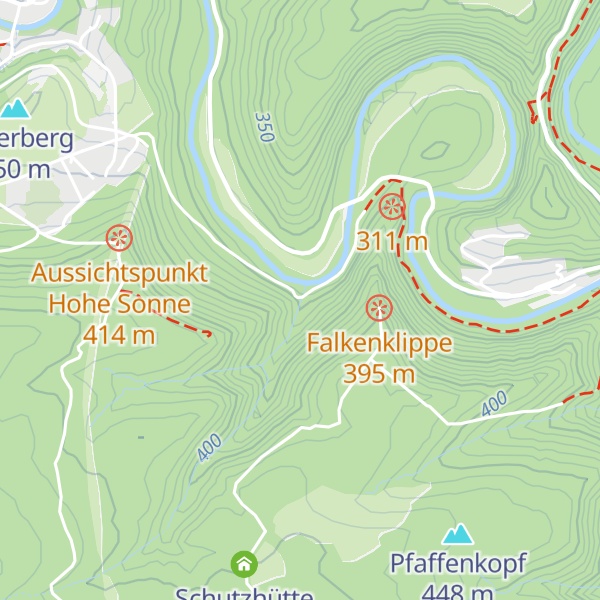 Map of Hütte Schreckental