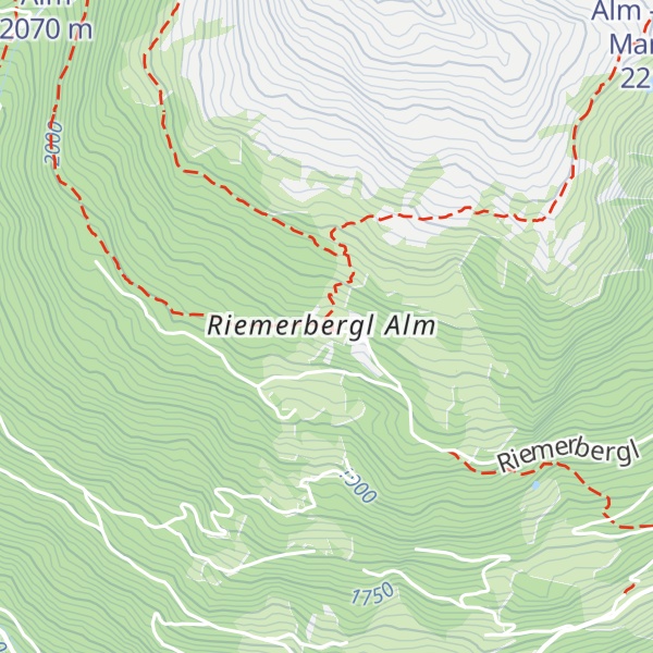 Map of Riemerbergl Alm