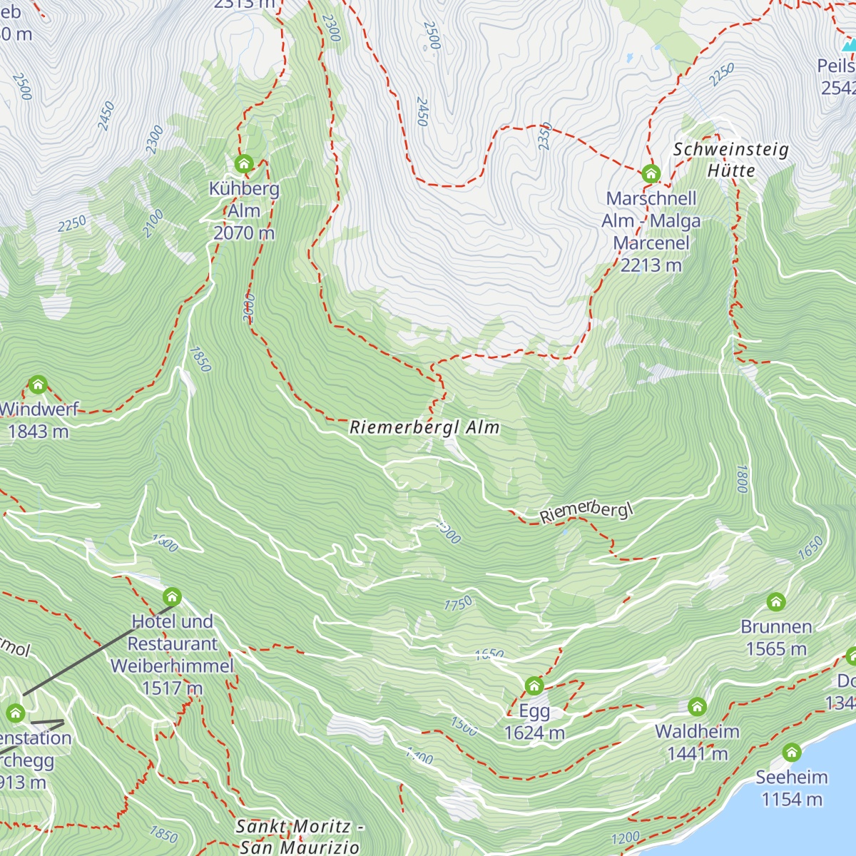 Riemerbergl Alm map