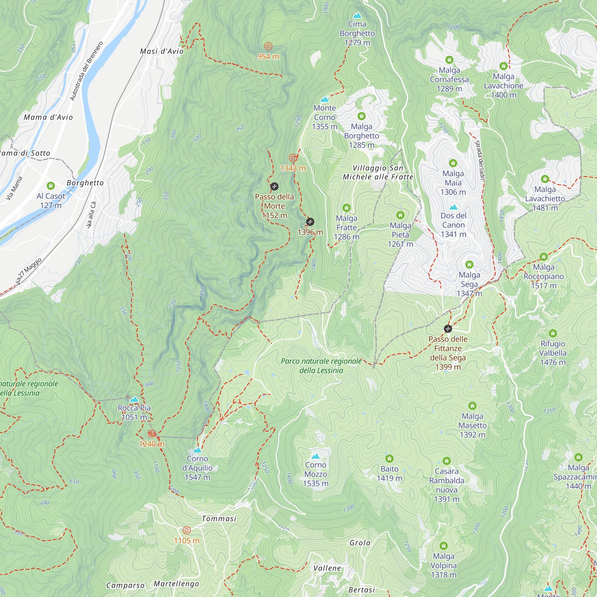 Malga Pealda map