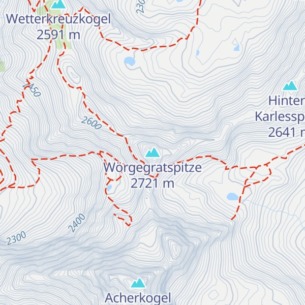 Map of Wörgegratspitze