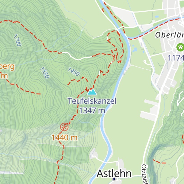 Map of Teufelskanzel