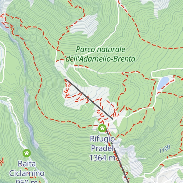 Map of Malga Tovre