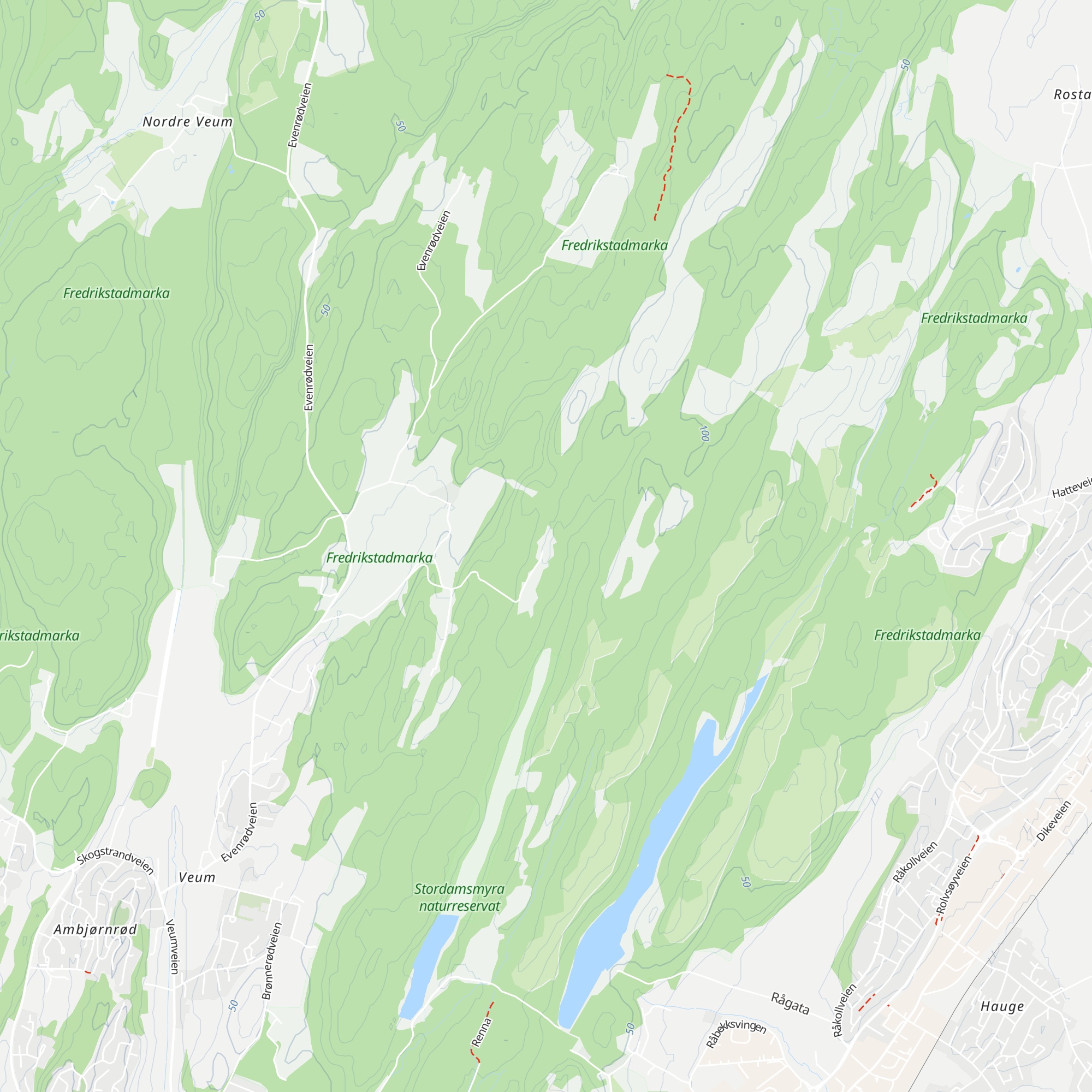 Skihytta map