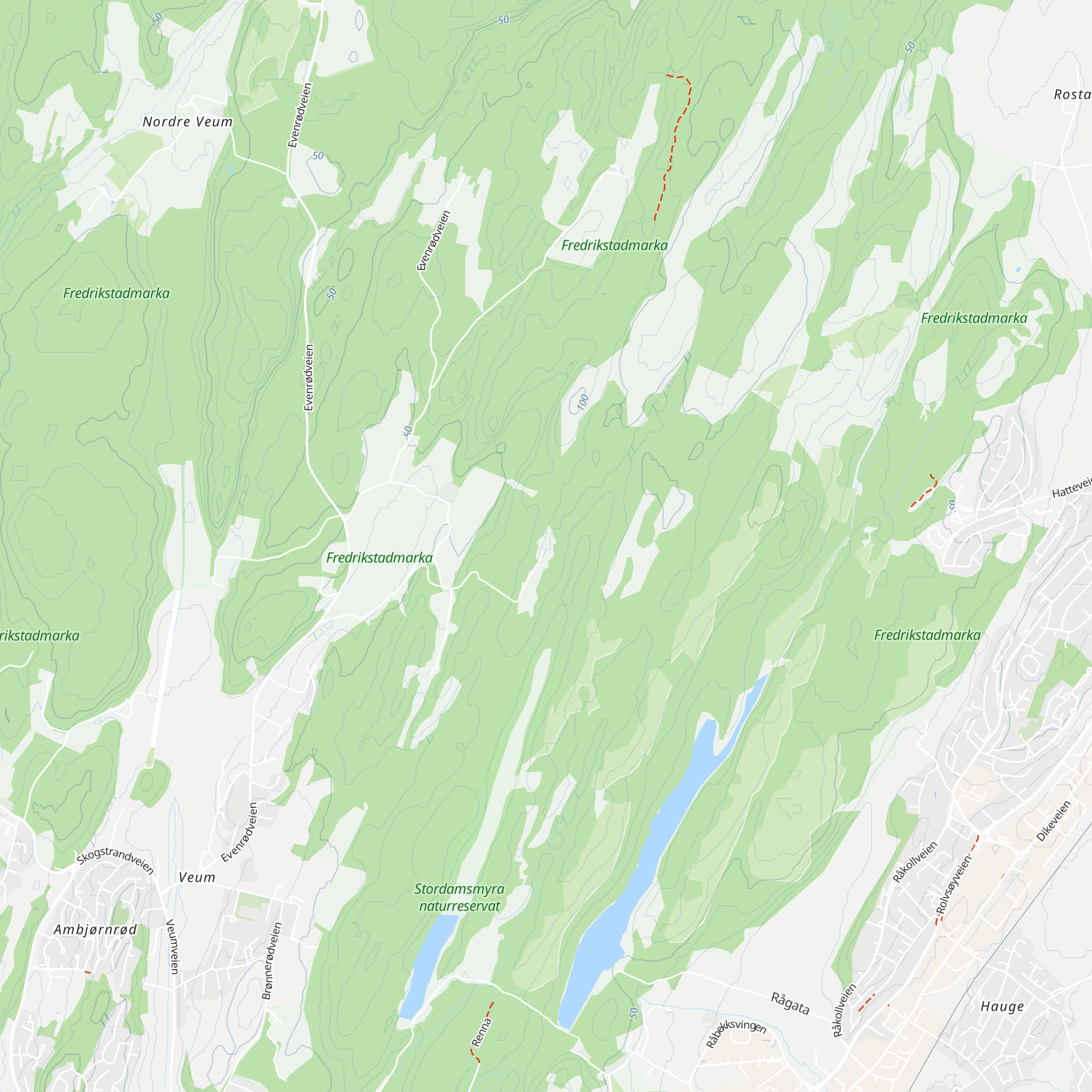 Skihytta map