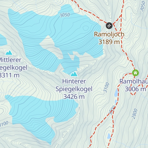 Map of Hinterer Spiegelkogel