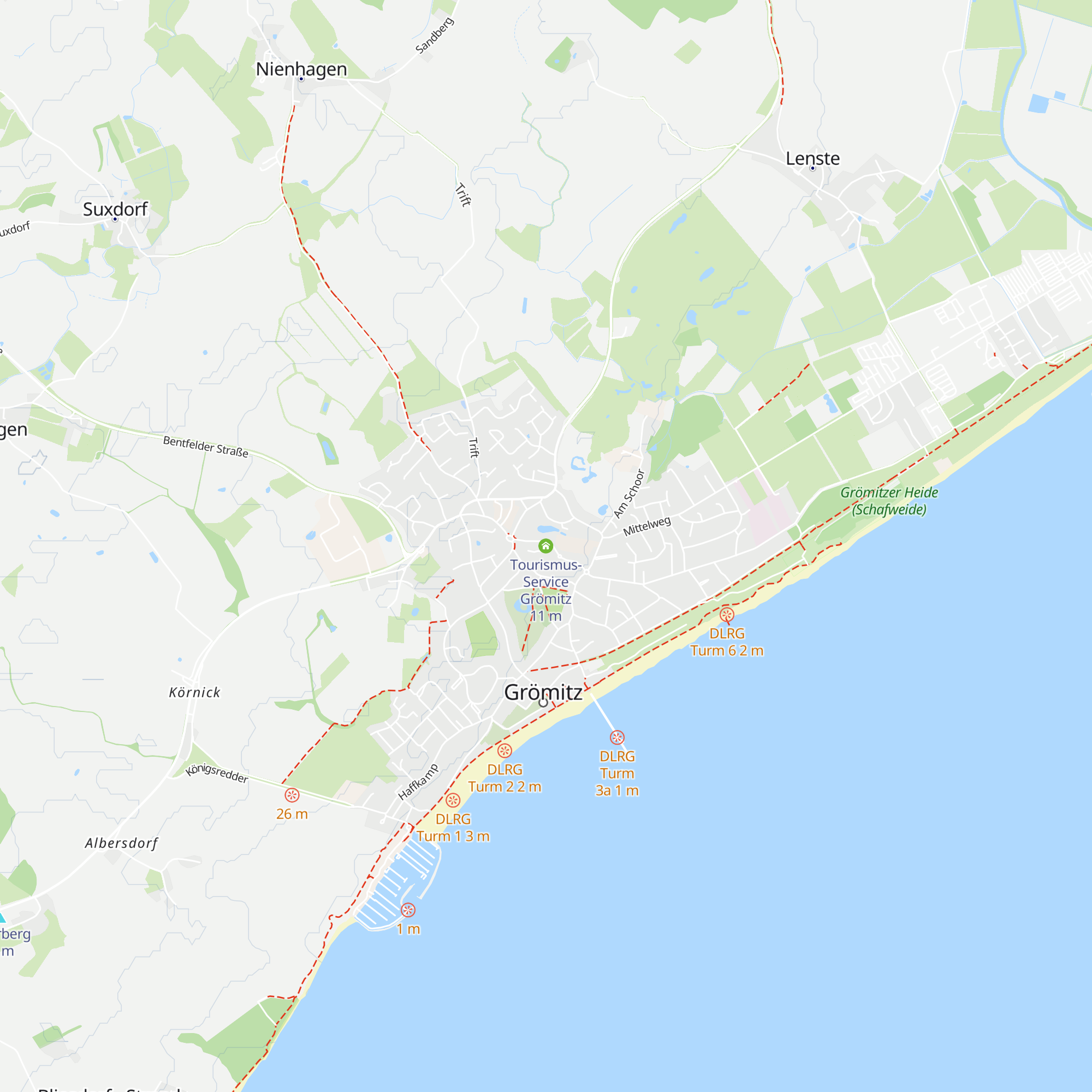 Tourismus-Service Grömitz map