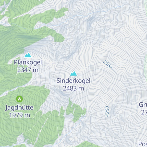 Map of Sinderkogel