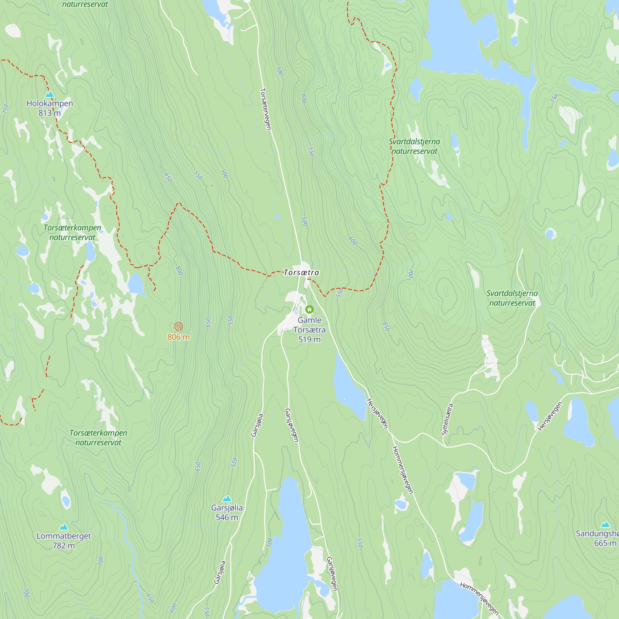 Gamle Torsætra map