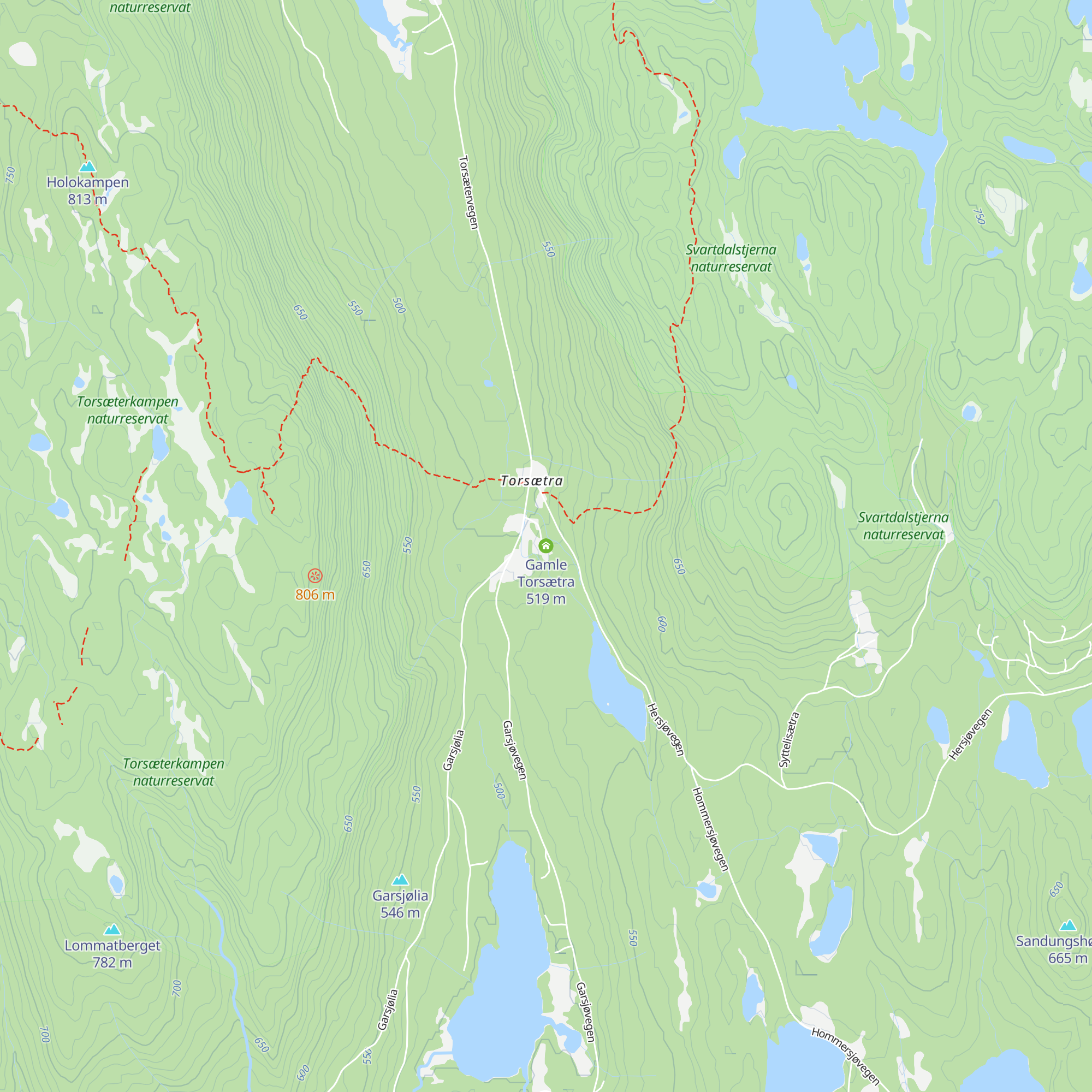 Gamle Torsætra map