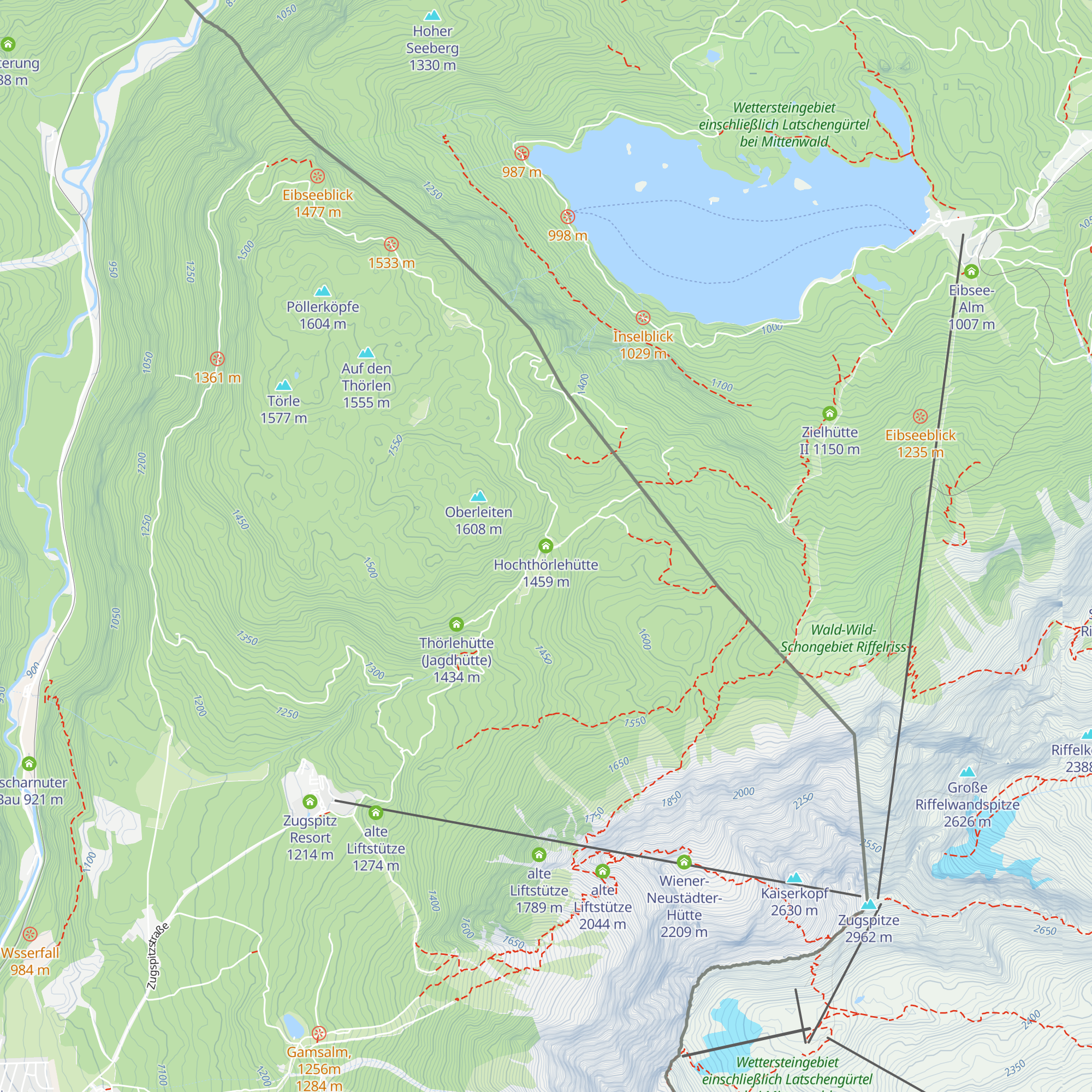 Hochthörlehütte map