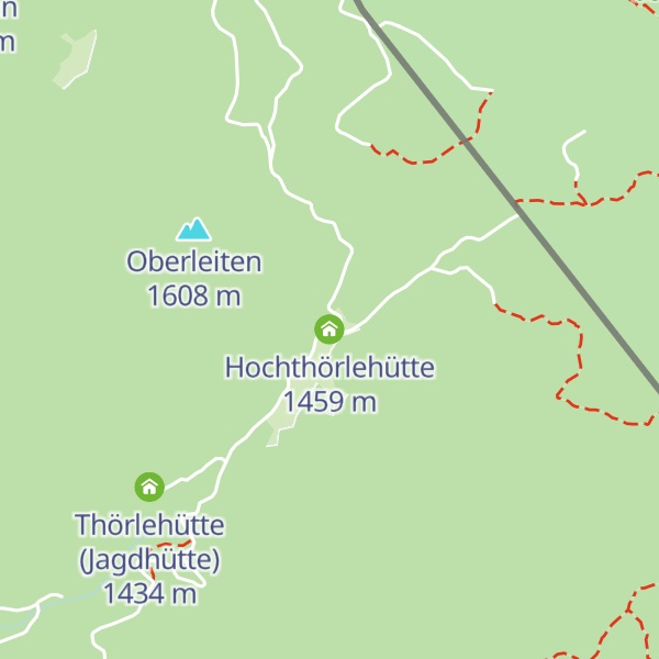 Map of Hochthörlehütte