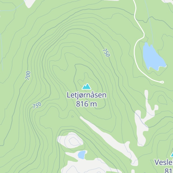 Map of Letjørnåsen
