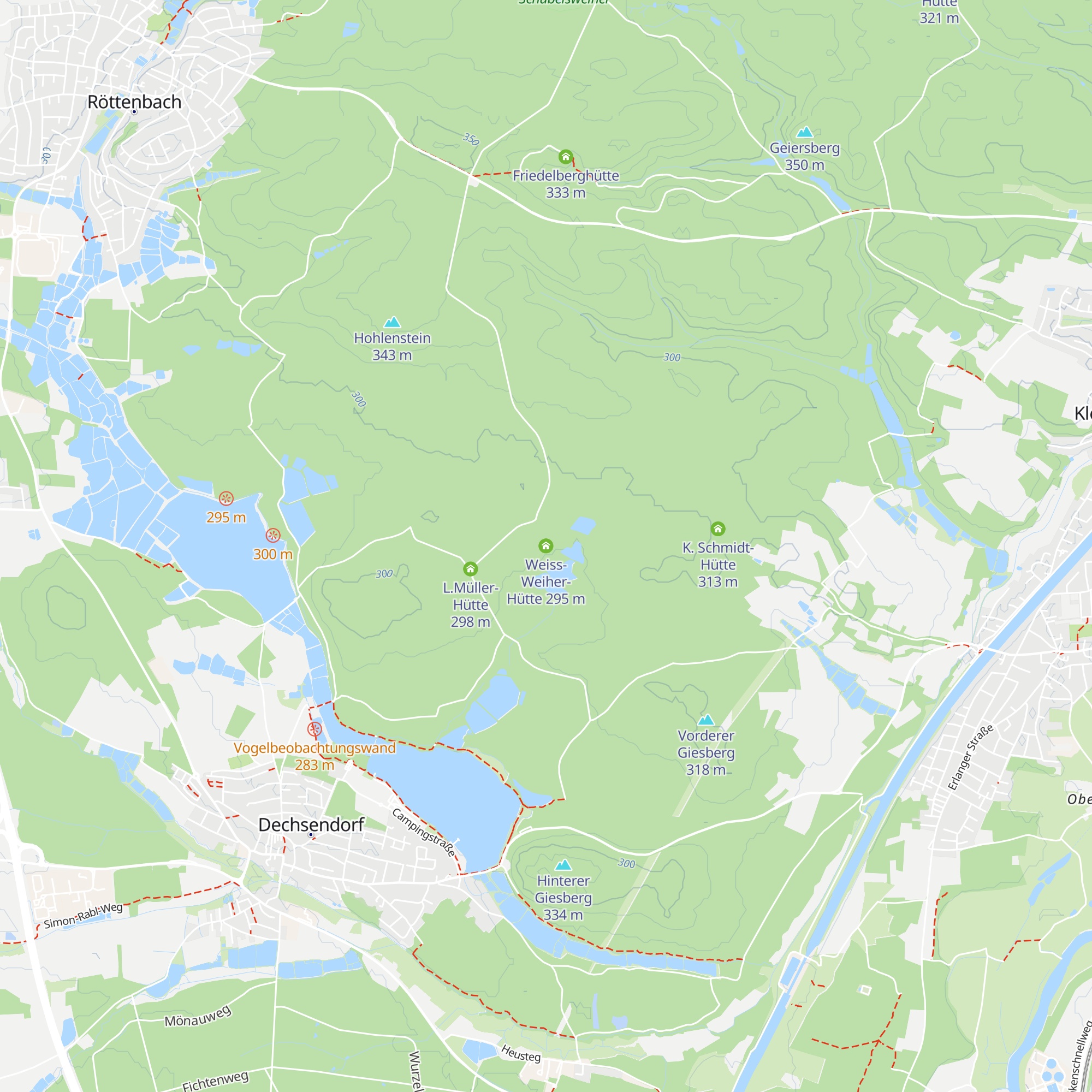 Weiss-Weiher-Hütte map