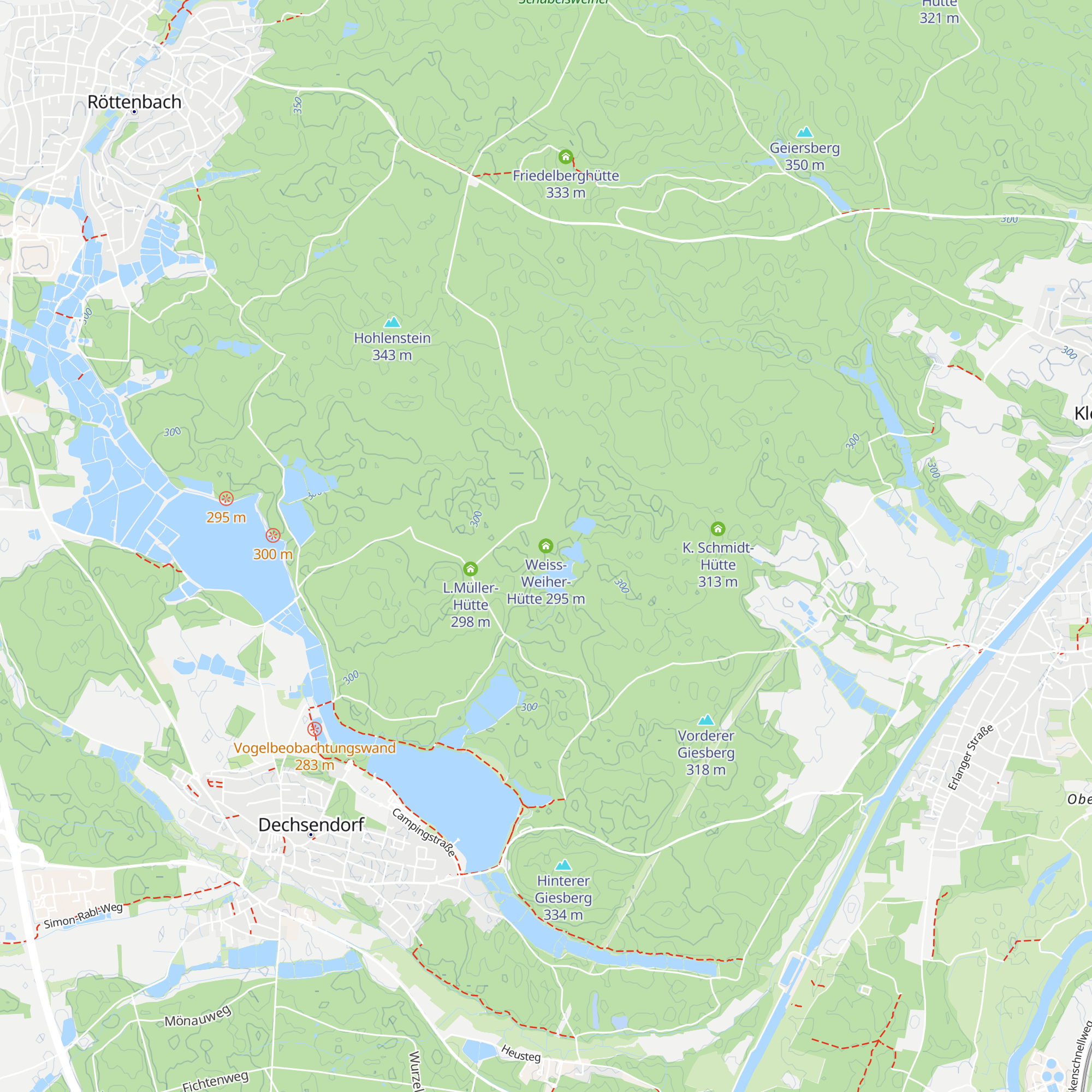 Weiss-Weiher-Hütte map