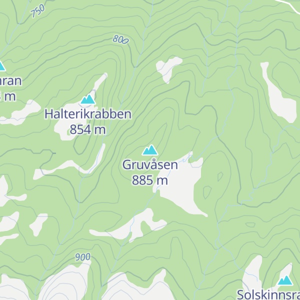 Map of Gruvåsen