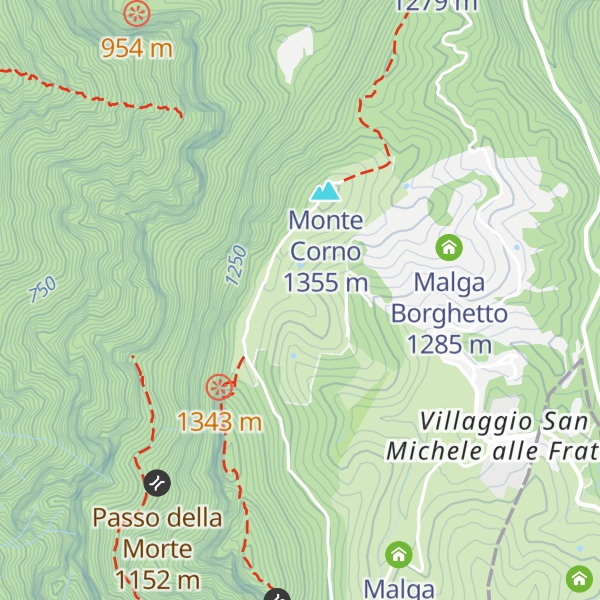 Map of Malga delle Cime