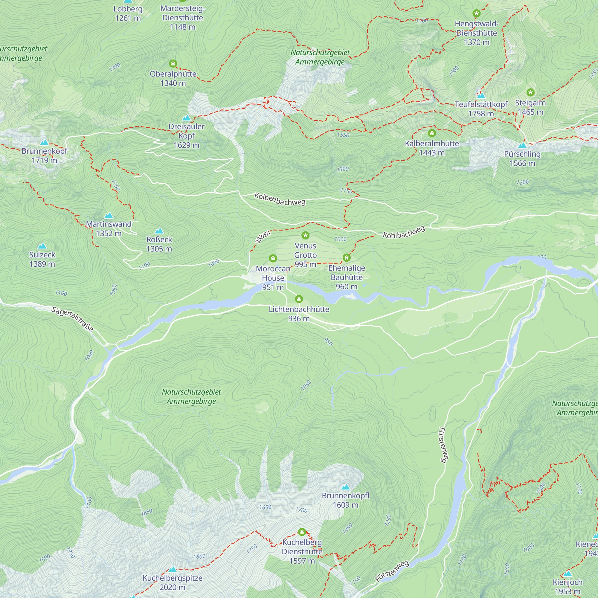 Lichtenbachhütte map